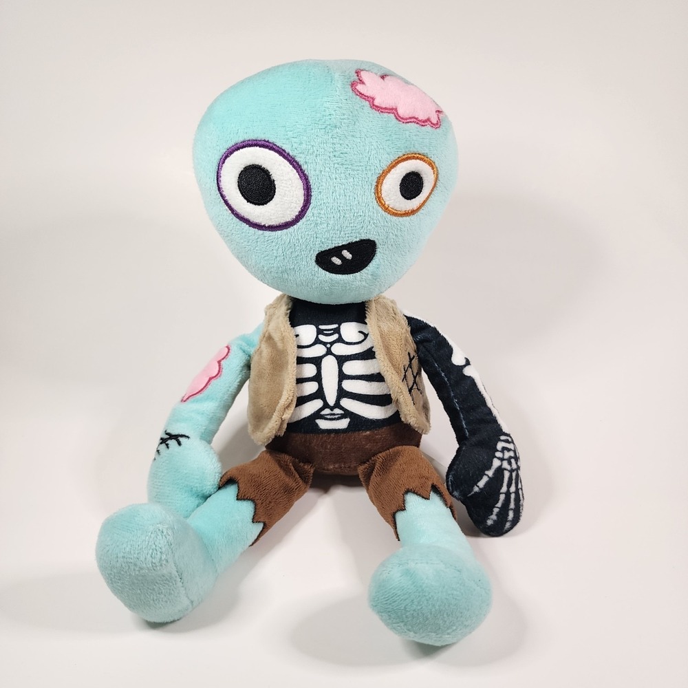 Wishpets XOXO Dolls Zomboy Zombie Plush Doll 2021 Stuffed Toy Halloween Skeleton